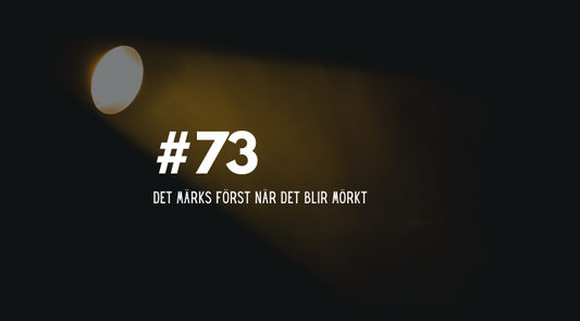 #73 Det märks först när det blir mörkt